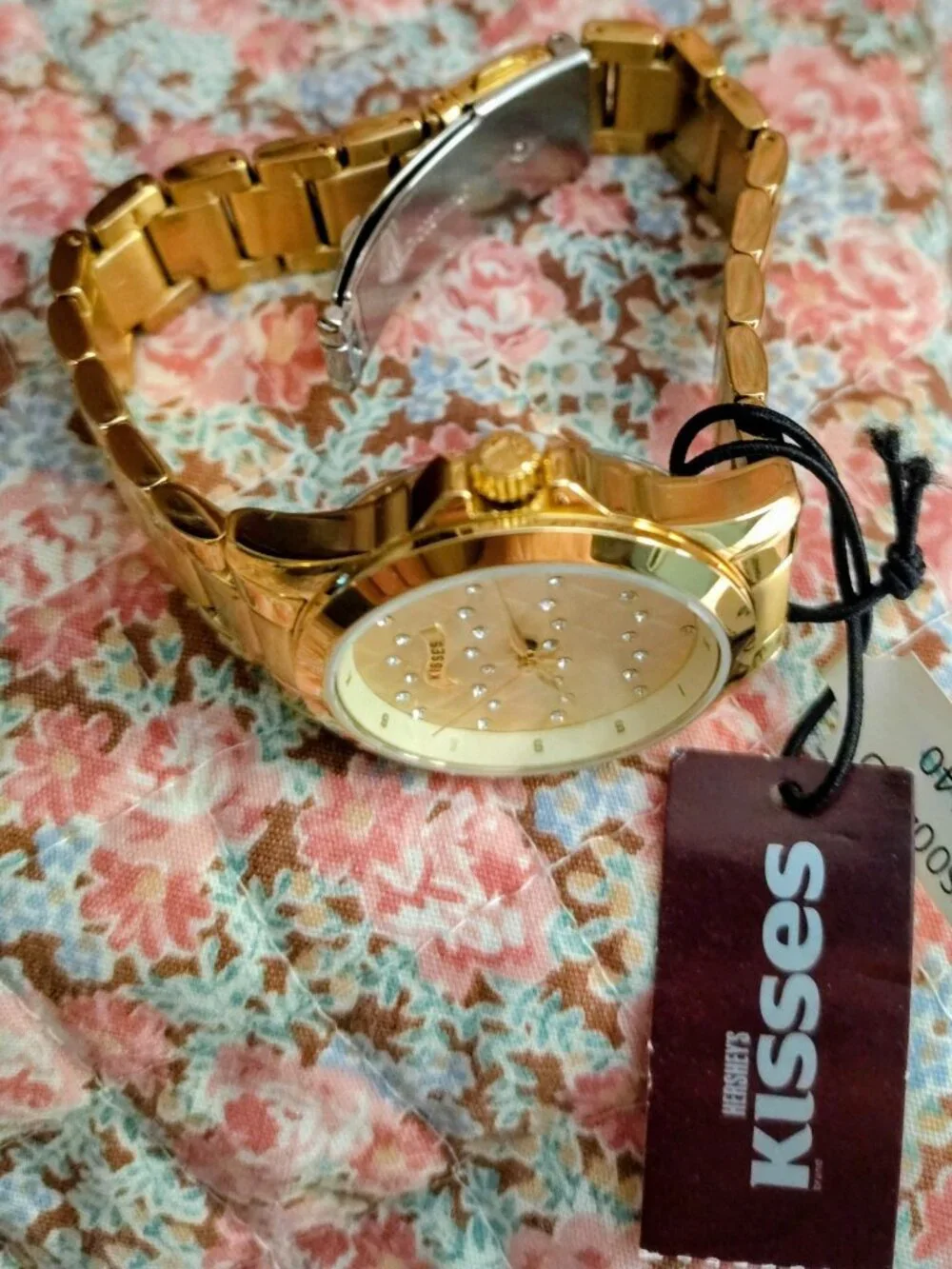 NWT NIB Hershey Kisses Silver Stainless Steel Watch MSRP 140